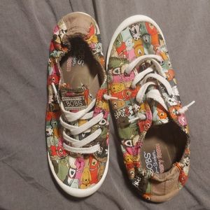 Bobs Beach Bingo Dog Sneakers (Sketchers)
